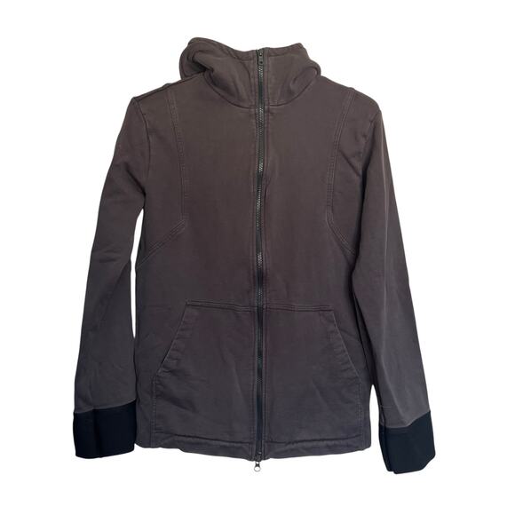 adidas Tops - Adidas Y-3 Yohji Yamamoto Full Zip Up Sweatshirt Dark Gray 3 Stripes Cotton XS
